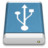 Blue External Drive USB Icon